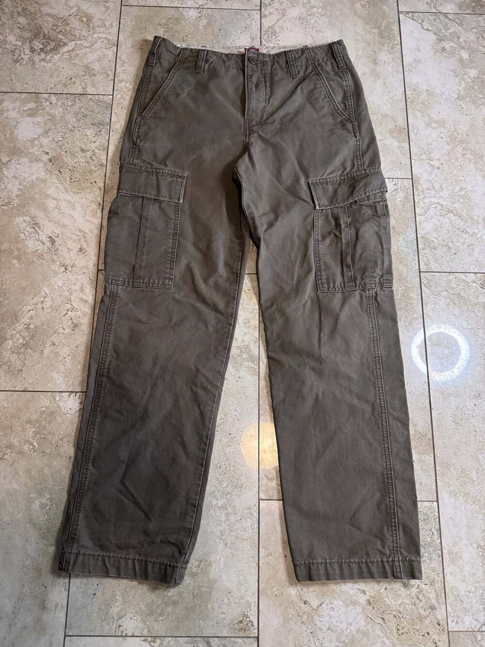 Levi's XX Cargo Straight Olive Green Cargo Pants Men's Size 31x32